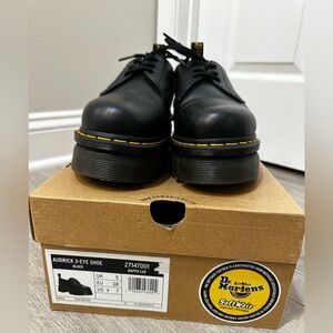 Dr. Martens Black Audrick 3-Eye Shoes